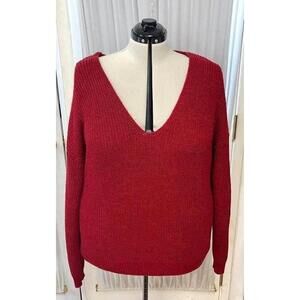 Forever 21 red V-neck sweater . Size 3x.